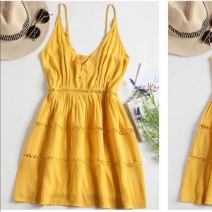 ZAFUL Hollow Out A Line Cami Dress
